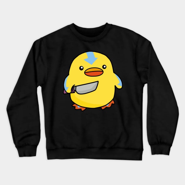 Avatar Duck, knife bender! Crewneck Sweatshirt by Anime Meme's